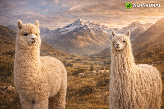 Huacaya vs. Suri: Dos estilos de suavidad en alpaca