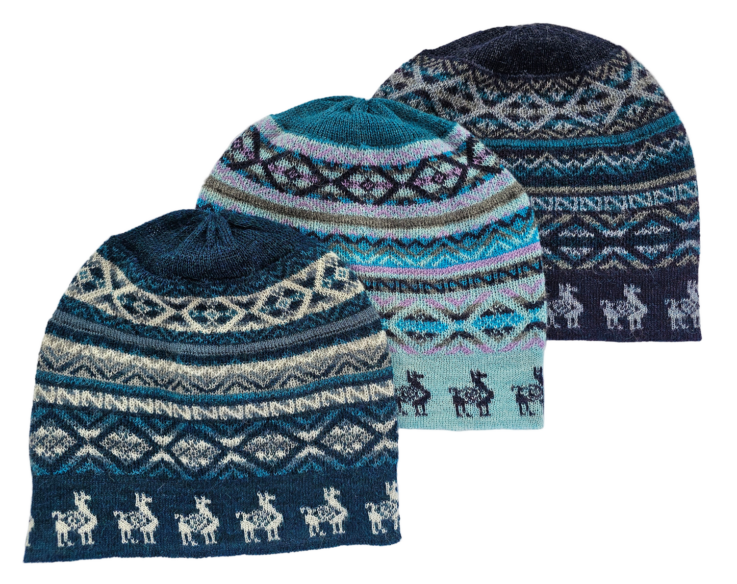 Gorro Llamitas - Baby Alpaca 100%