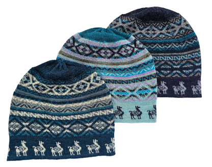 Gorro Llamitas - Baby Alpaca 100%
