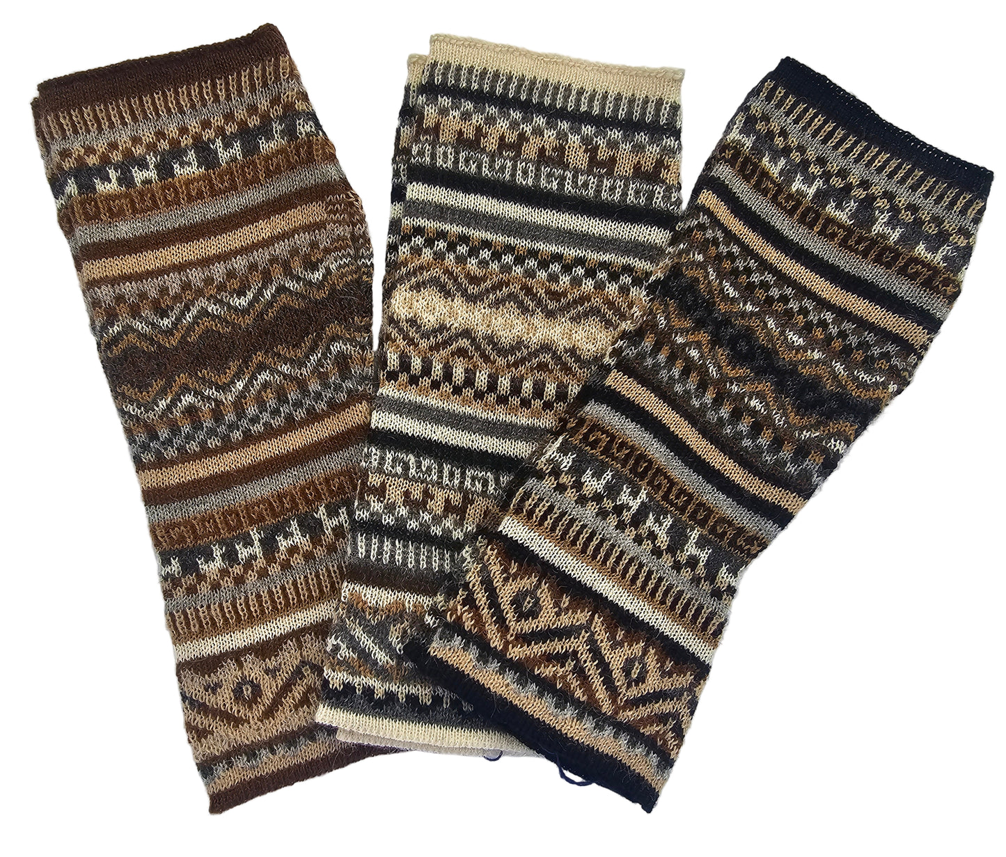 Mitones "Fiesta Andina" en Baby Alpaca 100%