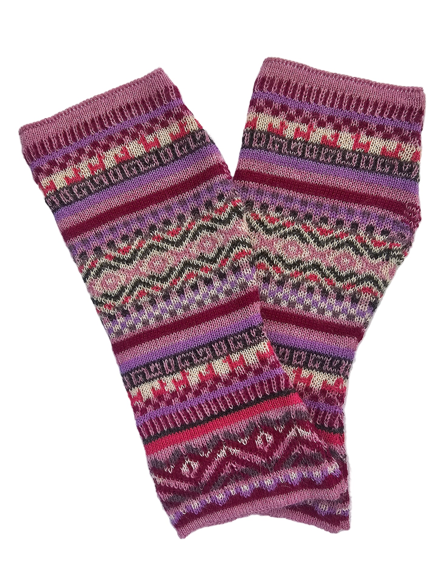 Mitones "Fiesta Andina" en Baby Alpaca 100%