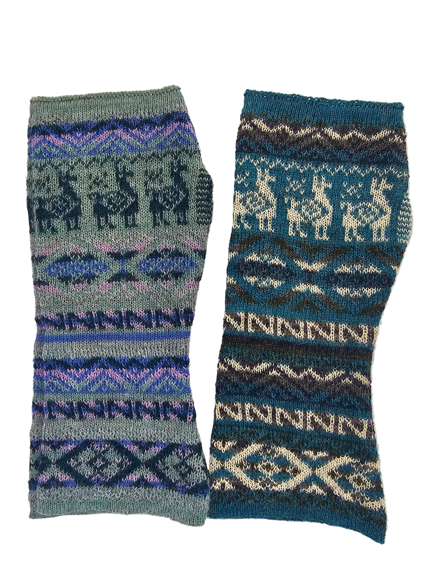 Mitones "Fiesta Andina" en Baby Alpaca 100%
