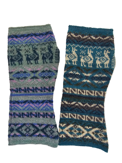 Mitones "Fiesta Andina" en Baby Alpaca 100%