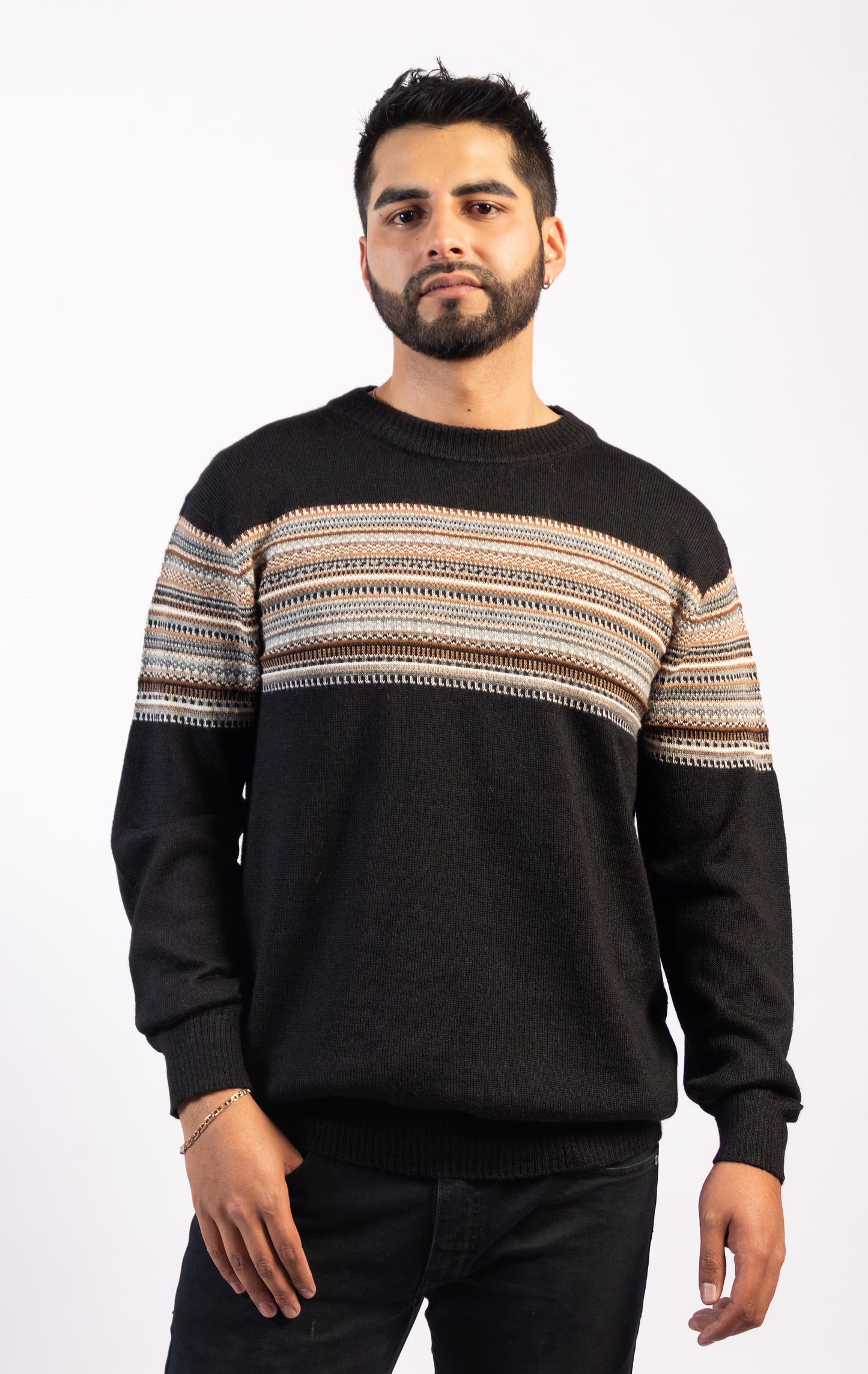Suéter Patrones Andinos - 100% Baby Alpaca