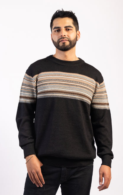 Suéter Patrones Andinos - 100% Baby Alpaca