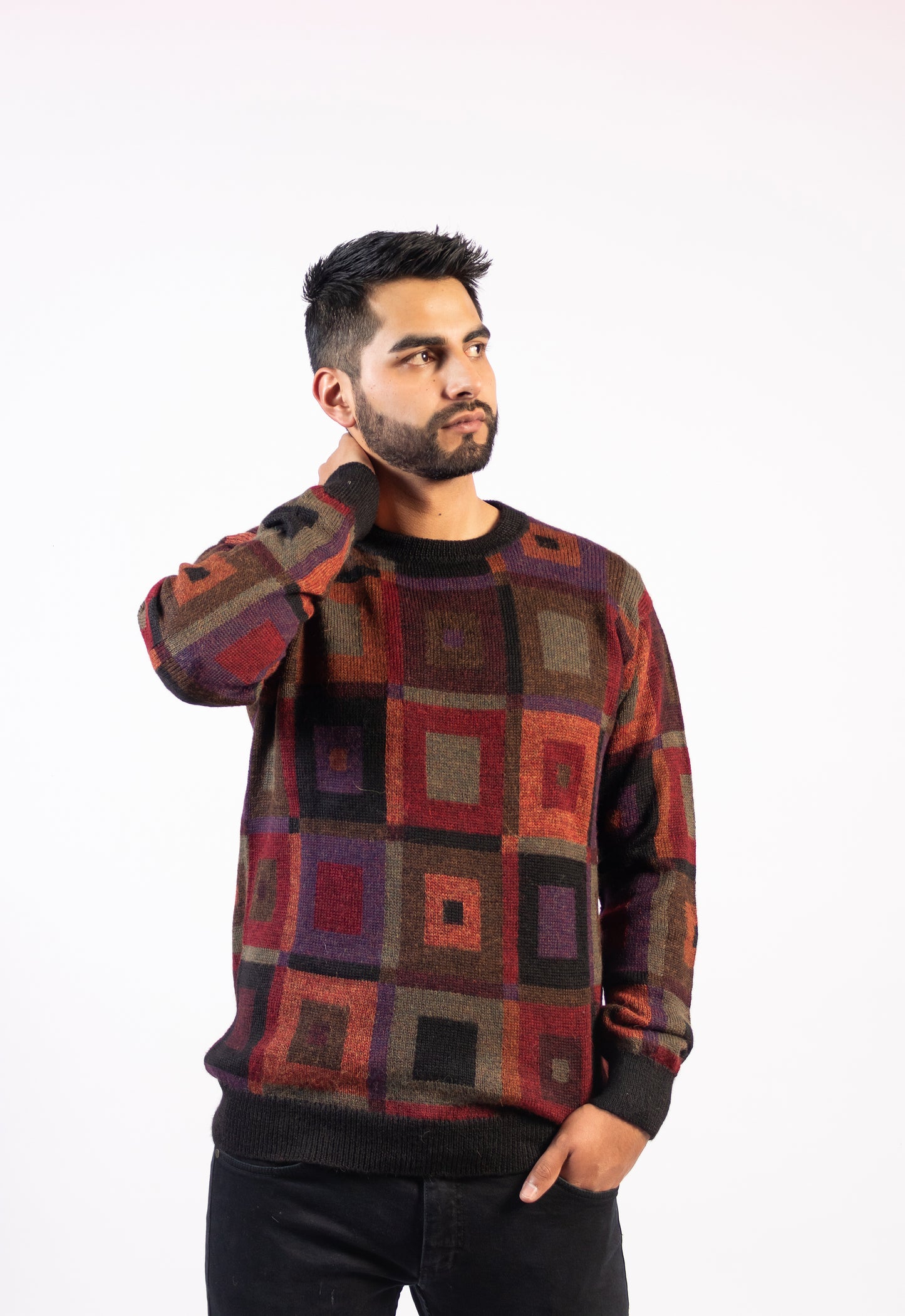 Suéter Earth Box  Andino en 100% Alpaca Premium