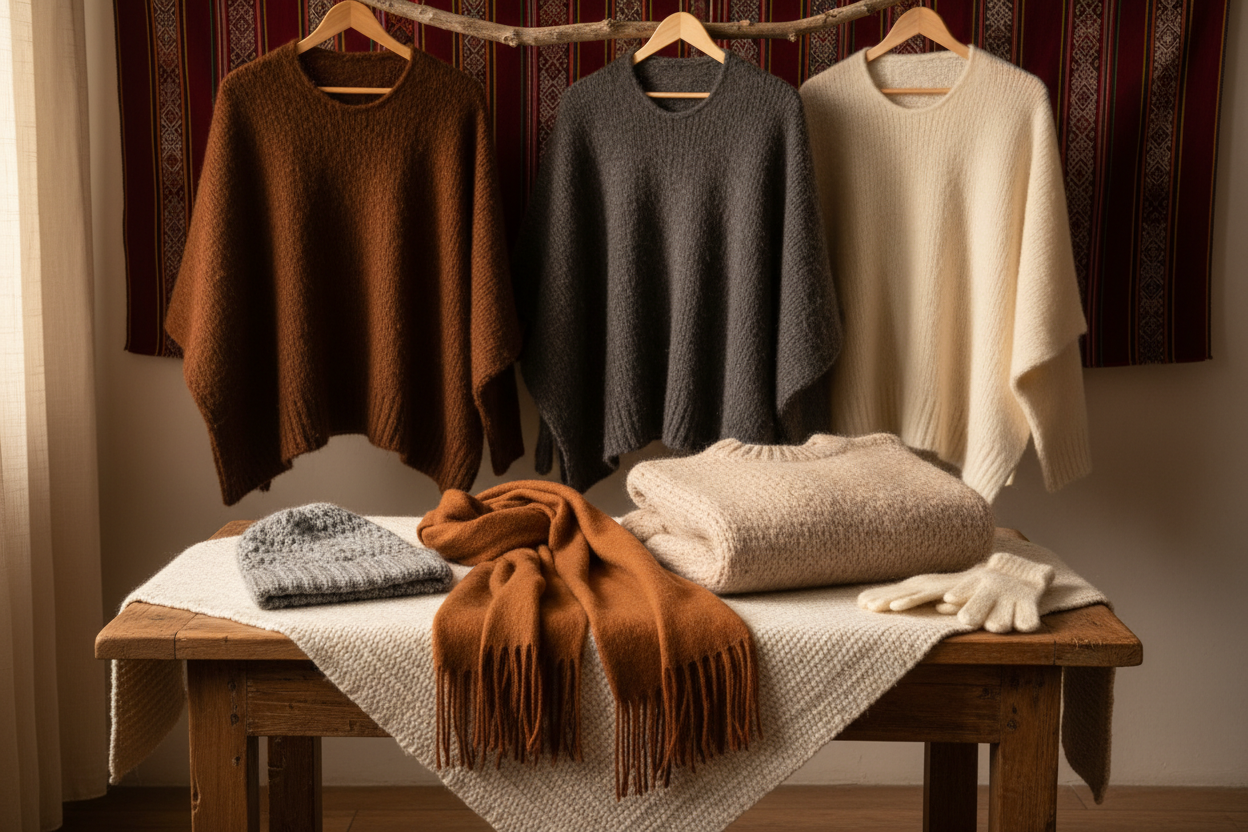 ropas de lana de alpaca baby